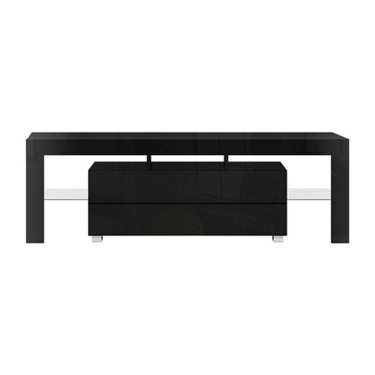 Artiss Entertainment Unit TV Cabinet LED 160cm Black Elo - Cosy Abode