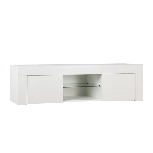 Artiss Entertainment Unit TV Cabinet LED 130cm White Angus - Cosy Abode