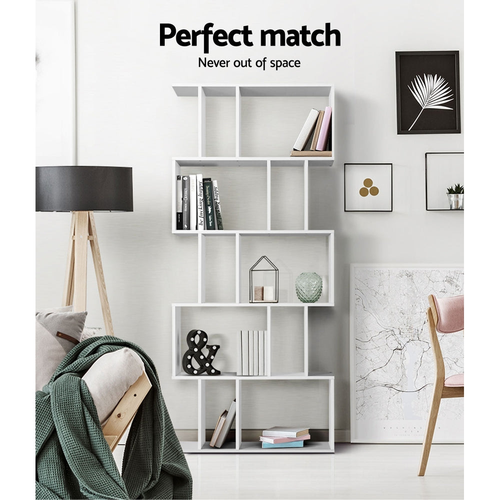Artiss Bookshelf 5 Tiers - RITA White - Cosy Abode
