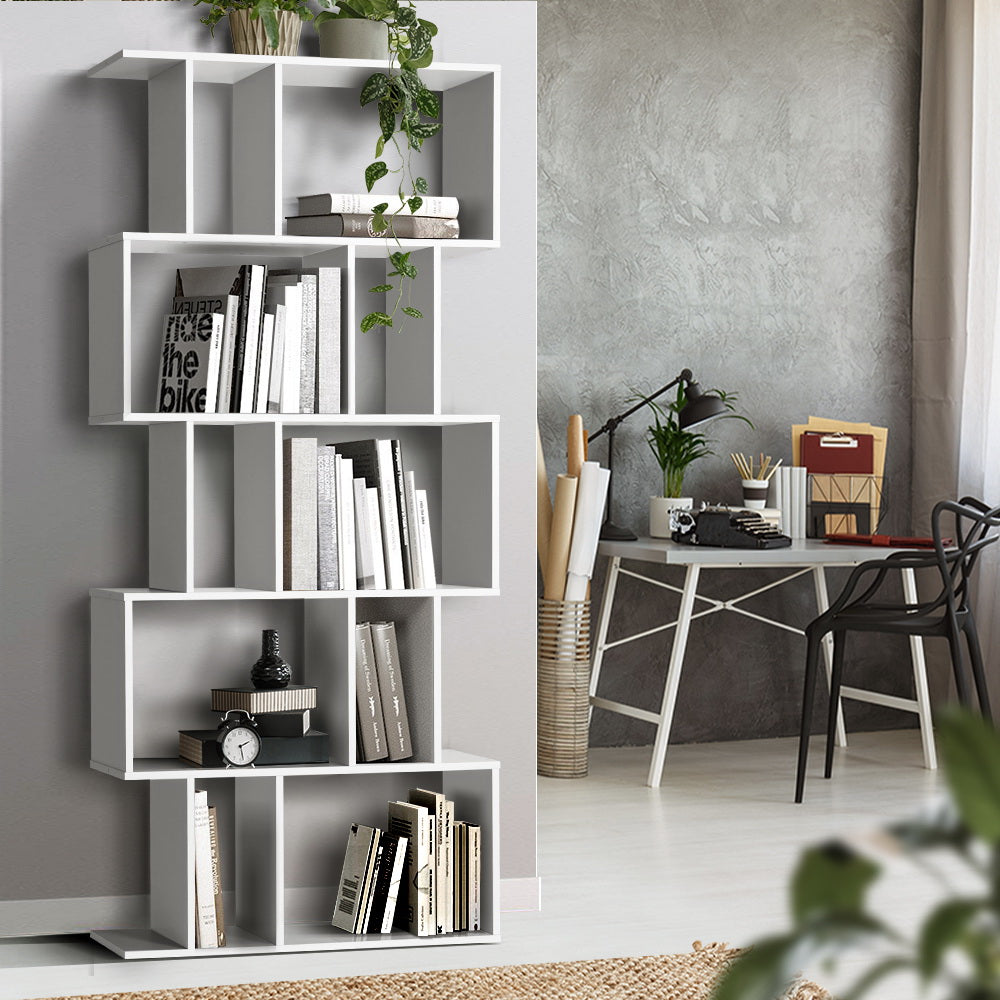 Artiss Bookshelf 5 Tiers - RITA White - Cosy Abode