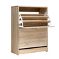 Artiss Shoe Rack Cabinet 24 Pairs 3-tier Wood Nina - Cosy Abode