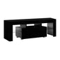 Artiss Entertainment Unit TV Cabinet LED 130cm Black Elo - Cosy Abode