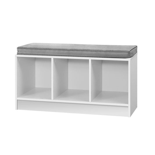 Artiss Shoe Rack Bench Shoe Cabinet White Zia - Cosy Abode