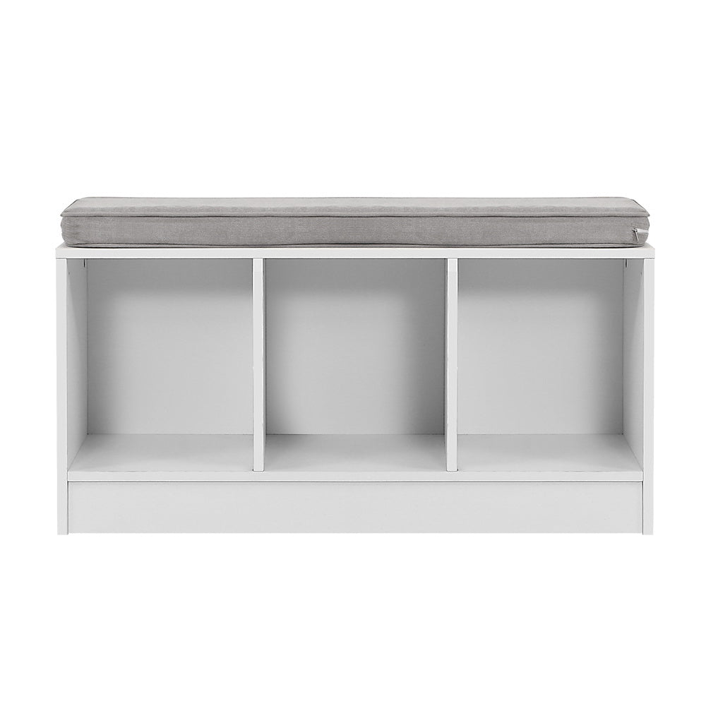 Artiss Shoe Rack Bench Shoe Cabinet White Zia - Cosy Abode