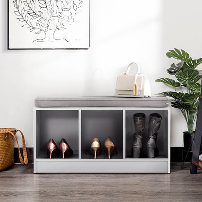 Artiss Shoe Rack Bench Shoe Cabinet White Zia - Cosy Abode
