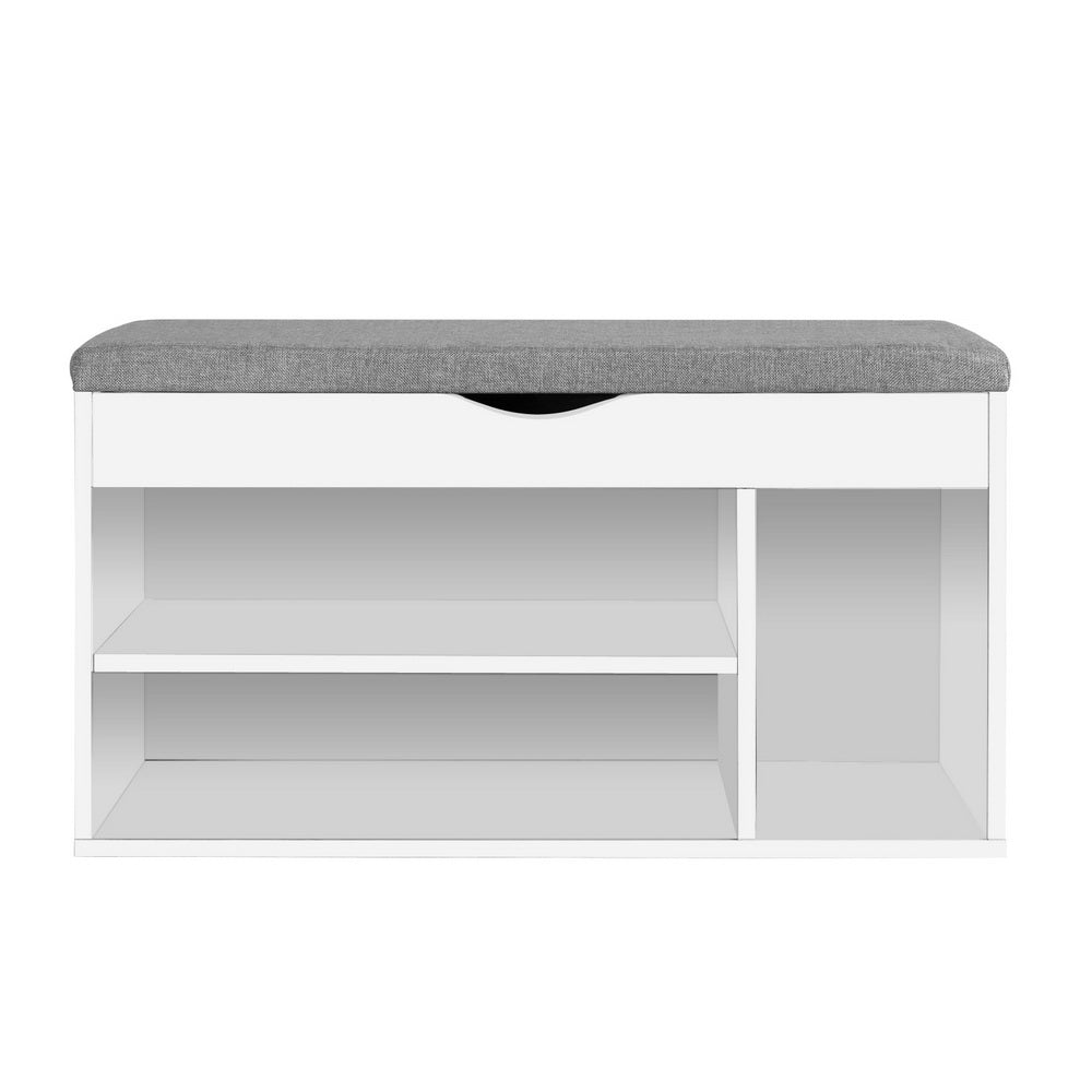 Artiss Shoe Rack Bench Shoe Cabinet White Allen - Cosy Abode
