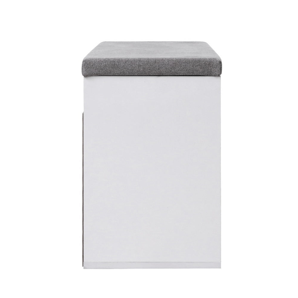 Artiss Shoe Rack Bench Shoe Cabinet White Allen - Cosy Abode