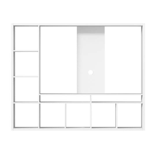 Artiss Entertainment Center Unit TV Stand TV Cabinet Open Shelves 183CM White - Cosy Abode