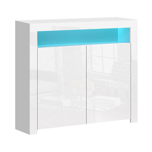 Artiss Buffet Sideboard LED - ARNO White - Cosy Abode