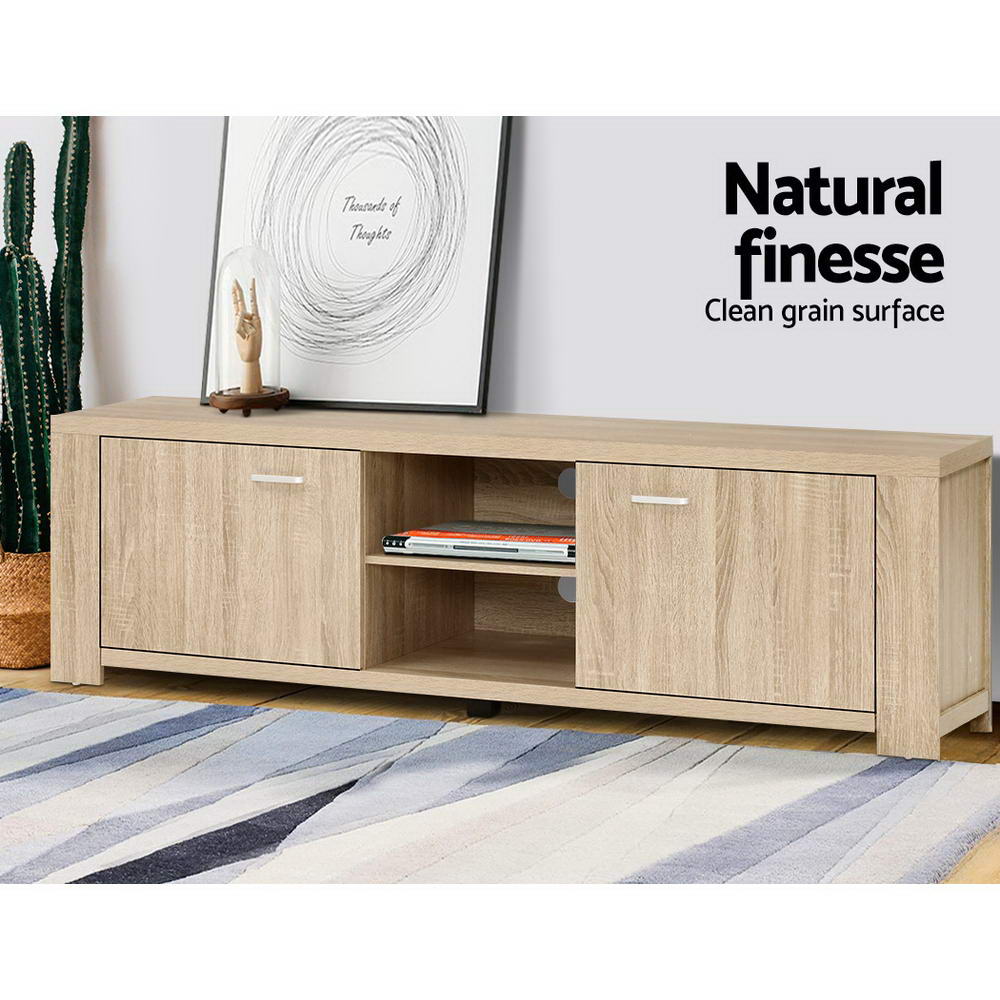 Artiss TV Cabinet Entertainment Unit 160cm Oak Maxi - Cosy Abode