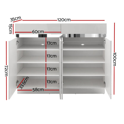 Artiss Shoe Rack Cabinet Storage Cupboard 24 Pairs - Lydia - Cosy Abode