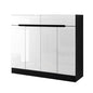 Artiss Shoe Rack Cabinet Storage 120cm w/ Drawer - White Lydia - Cosy Abode