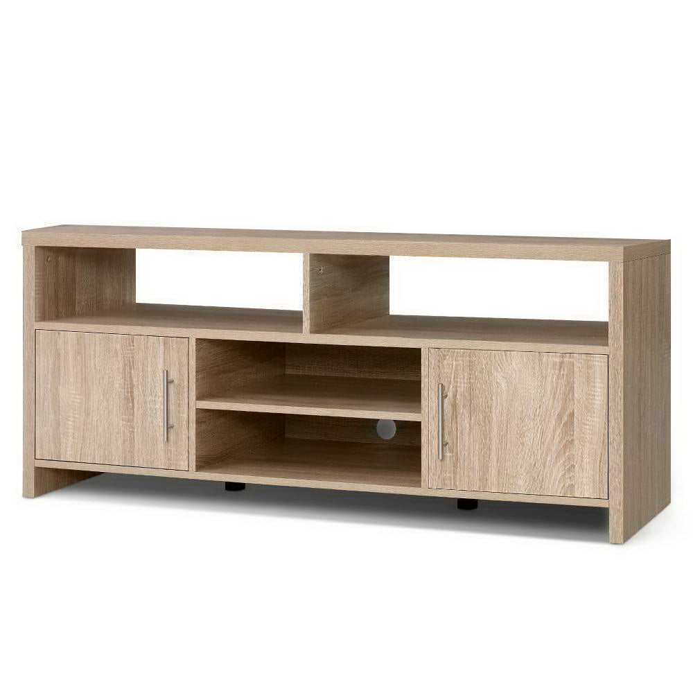 Artiss TV Cabinet Entertainment Unit 140cm Oak Ken - Cosy Abode