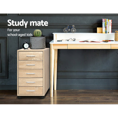 Artiss Filing Cabinet 5 Drawer Office Storage Organiser - Cosy Abode