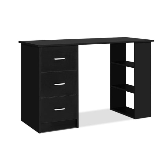 Artiss Computer Desk Drawer Shelf Cabinet Black 120CM - Cosy Abode