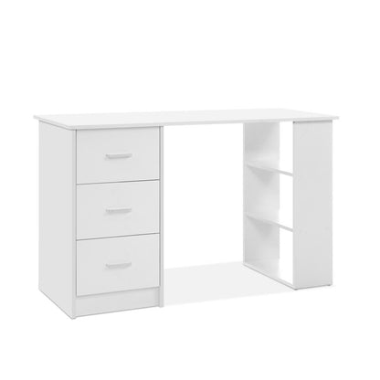 Artiss Computer Desk Drawer Shelf Cabinet White 120CM - Cosy Abode