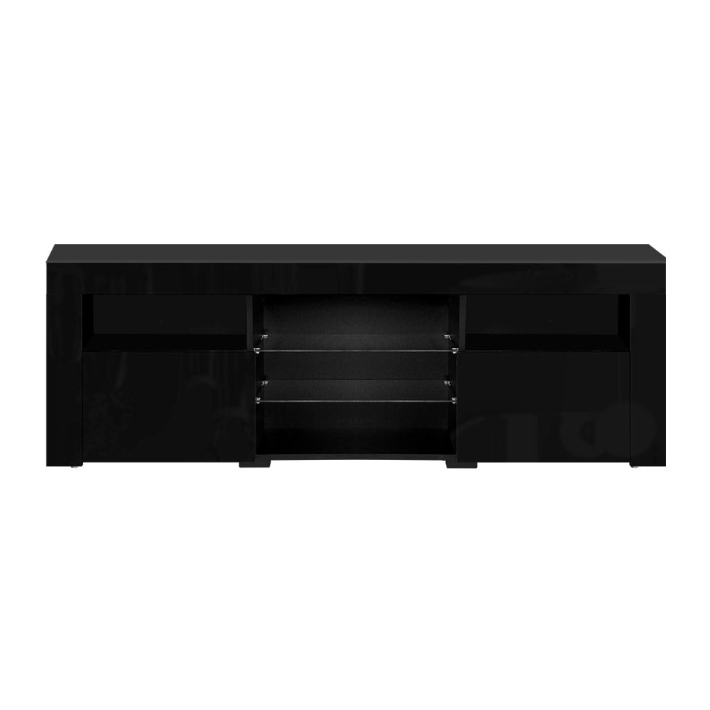 Artiss Entertainment Unit TV Cabinet LED 160cm Black Bobi - Cosy Abode