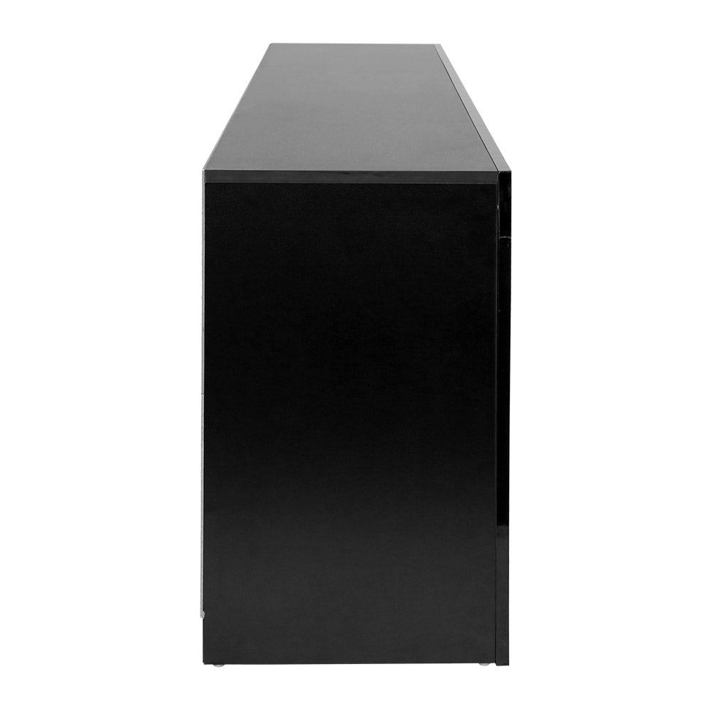 Artiss Entertainment Unit TV Cabinet LED 160cm Black Bobi - Cosy Abode