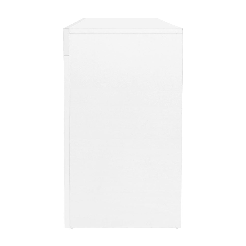 Artiss Entertainment Unit TV Cabinet LED 160cm White Bobi - Cosy Abode