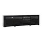 Artiss Entertainment Unit TV Cabinet LED 180cm Black Bobi - Cosy Abode