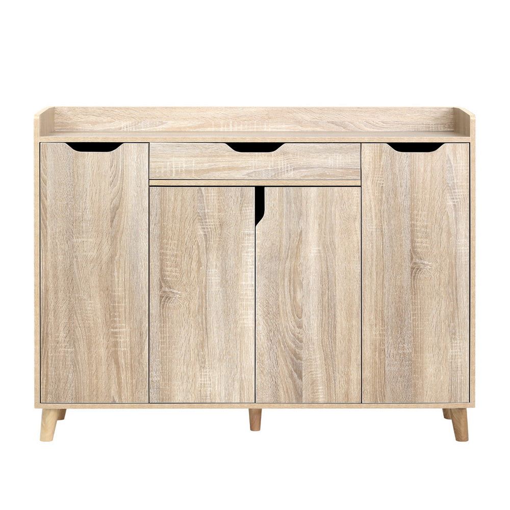 Artiss Shoe Rack Cabinet 26 Pairs Adjustable Pine Cissy - Cosy Abode