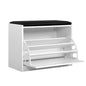 Artiss Shoe Rack Bench Shoe Cabinet 15 Pairs White Kyla - Cosy Abode