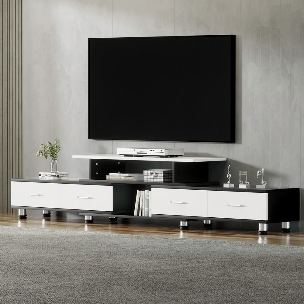 Artiss TV Cabinet Entertainment Unit Extendable 160CM To 220CM - Cosy Abode