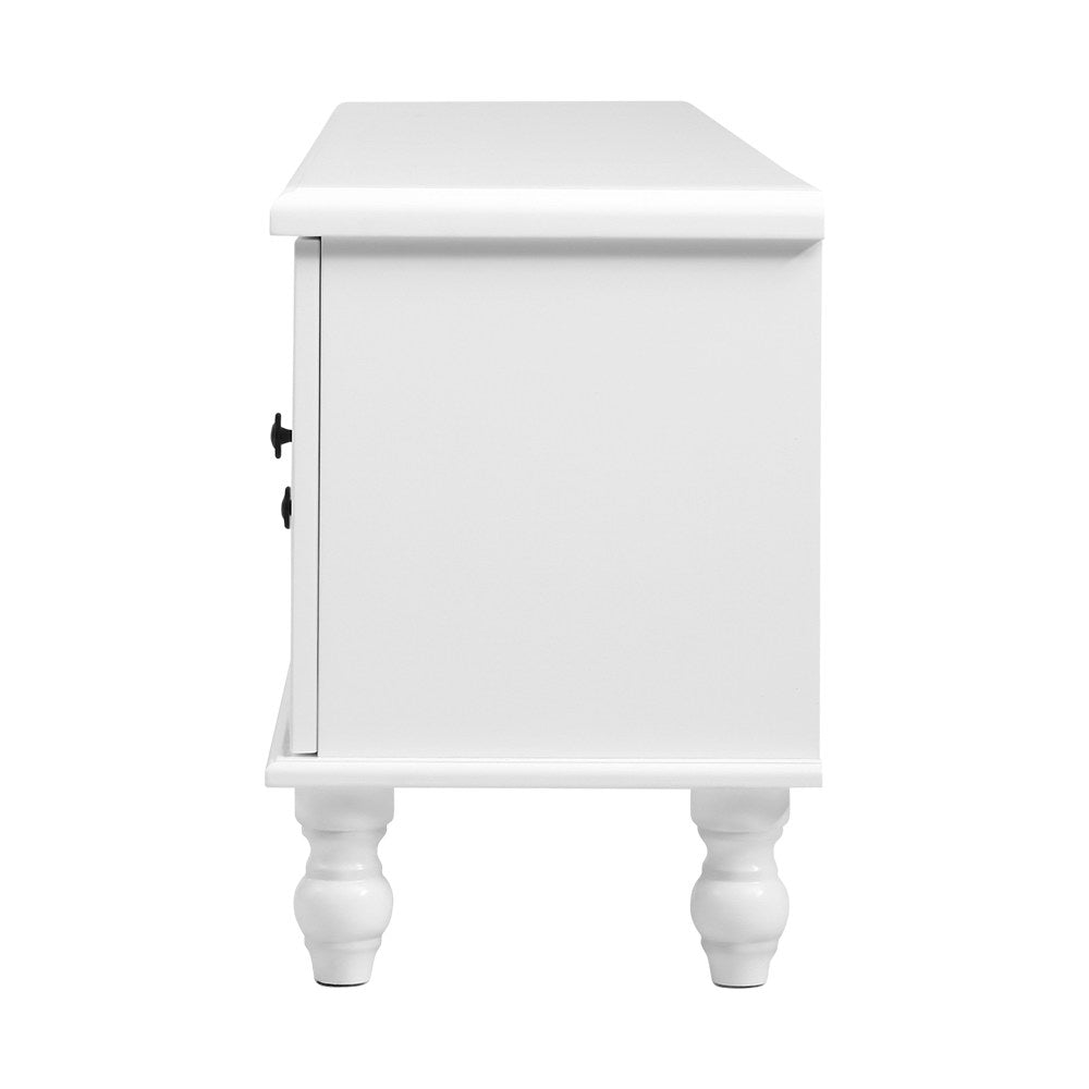 Artiss TV Cabinet Entertainment Unit 160cm White Kubi - Cosy Abode