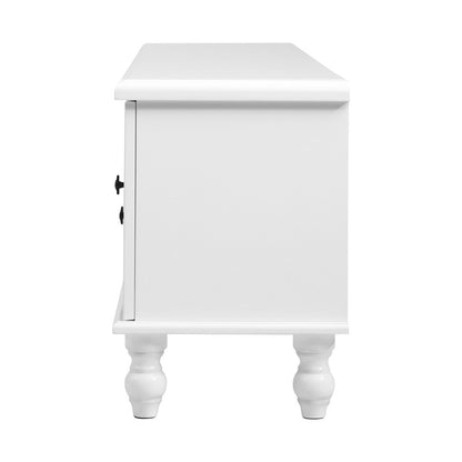 Artiss TV Cabinet Entertainment Unit 160cm White Kubi - Cosy Abode