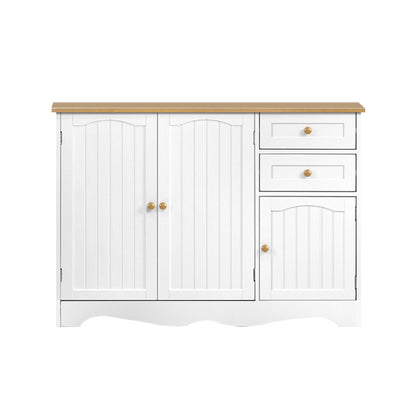 Artiss Buffet Sideboard 3 Doors - BERNE White - Cosy Abode