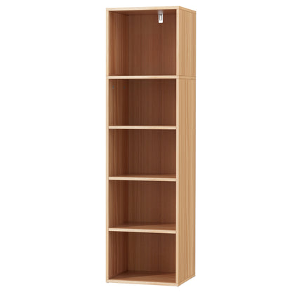 Artiss Bookshelf 5 Tiers MILO - Pine - Cosy Abode