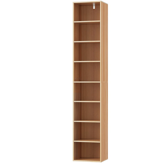 Artiss Bookshelf 8 Tiers MILO Pine - Cosy Abode