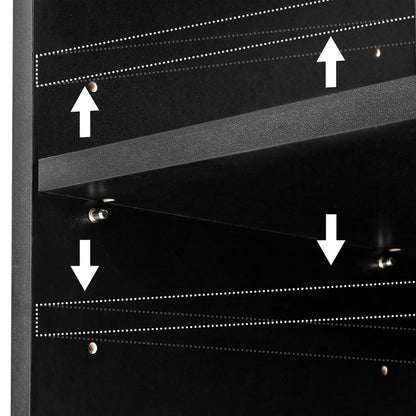 Artiss Bookshelf 5 Tiers ANTON - Black - Cosy Abode