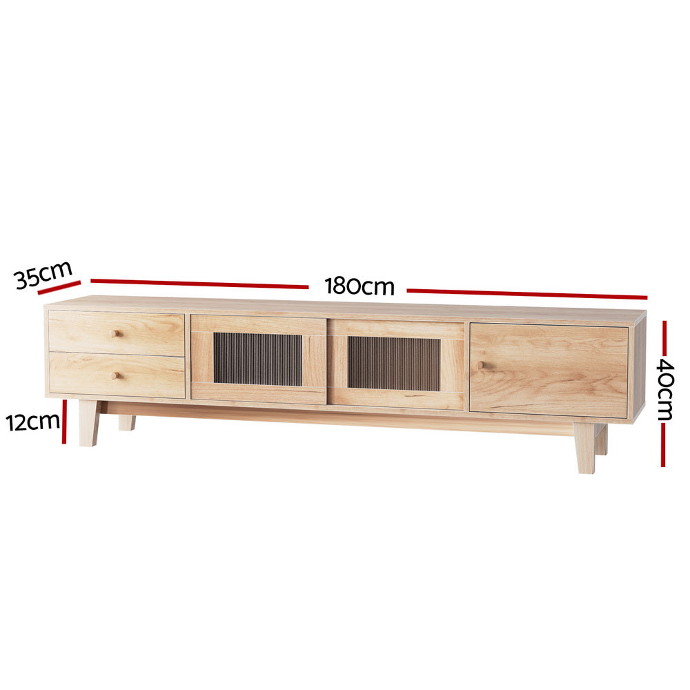 Artiss TV Cabinet Entertainment Unit Stand Storage Drawer 180CM - Cosy Abode