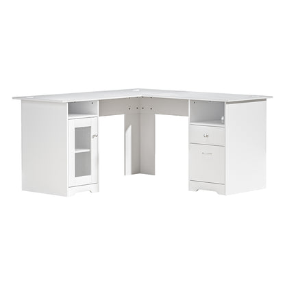 Artiss Corner Computer Desk Office Study Desks Table L-Shape Drawers Tables - Cosy Abode