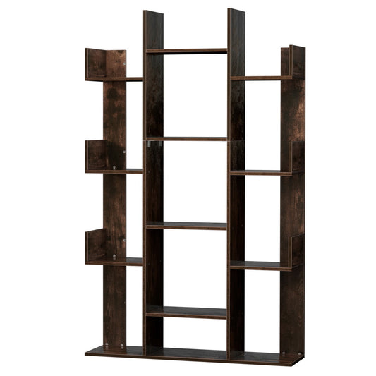 Artiss Tree-Shaped Bookshelf ROMI Walnut - Cosy Abode