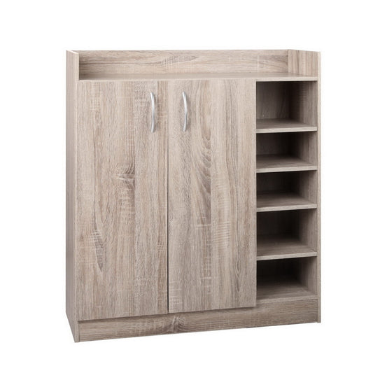 Artiss Shoe Rack Cabinet 21 Pairs Adjustable Shelves Pine Clair - Cosy Abode