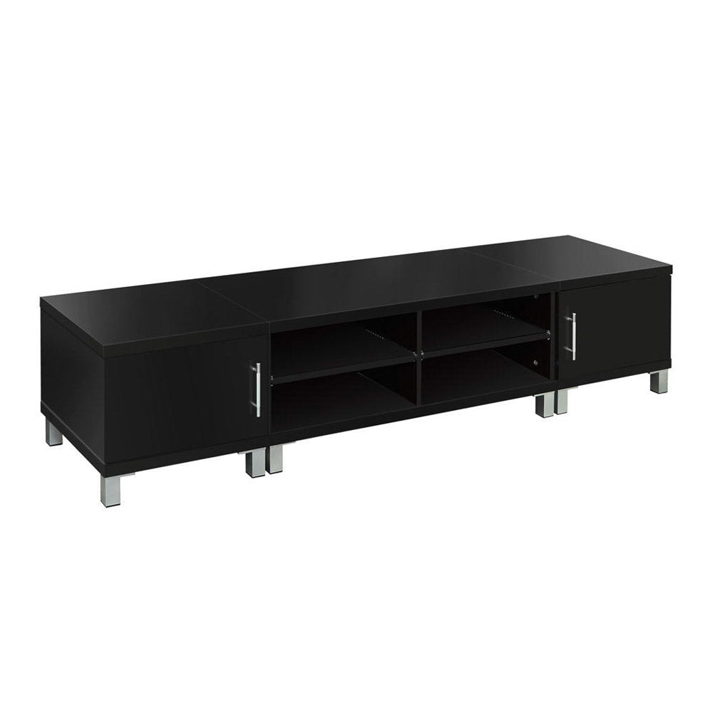 Artiss TV Cabinet Entertainment Unit 190cm Black Danson - Cosy Abode