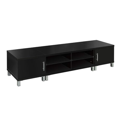 Artiss TV Cabinet Entertainment Unit 190cm Black Danson - Cosy Abode