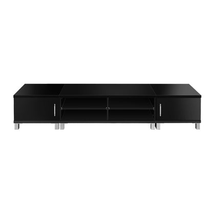 Artiss TV Cabinet Entertainment Unit 190cm Black Danson - Cosy Abode