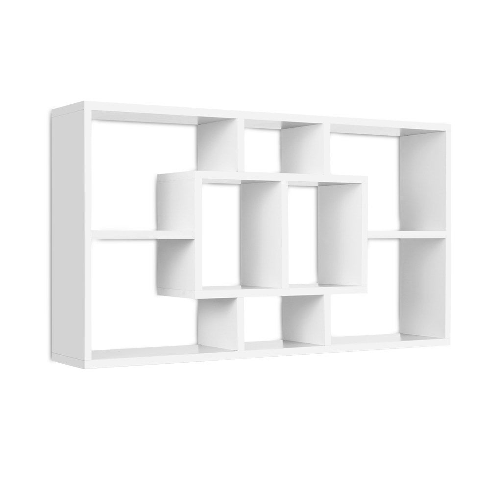 Artiss Floating Wall Shelves Bookshelf - White - Cosy Abode