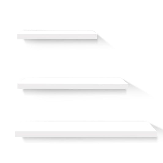 Artiss Floating Wall Shelf Set of 3 White - Cosy Abode