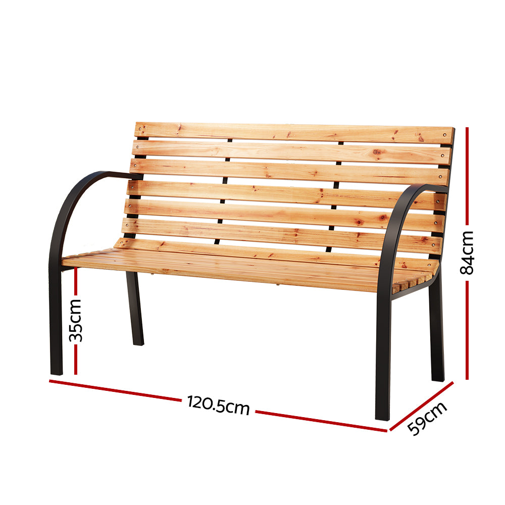 Gardeon Outdoor Garden Bench Seat 120cm - Cosy Abode