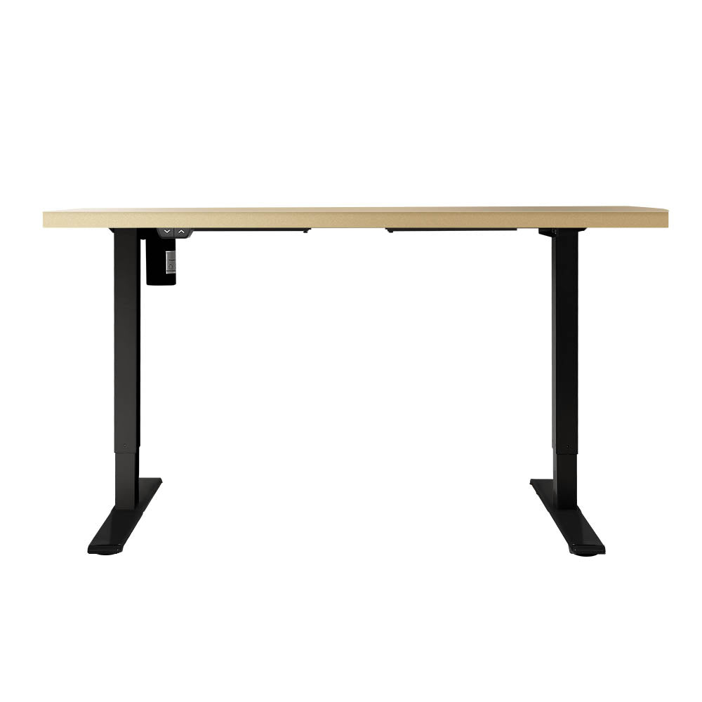 Artiss Standing Desk Motorised White Oak 120CM - Cosy Abode