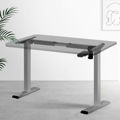 Artiss Standing Desk Frame Only Motorised Grey - Cosy Abode