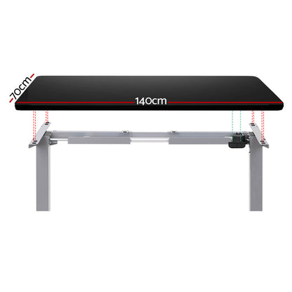 Artiss Standing Desk Motorised 140CM Black - Cosy Abode