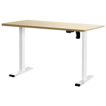 Artiss Standing Desk Motorised Sit Stand Desks White Oak 120CM - Cosy Abode