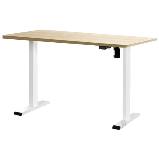 Artiss Standing Desk Motorised Sit Stand Desks White Oak 120CM - Cosy Abode