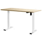 Artiss Standing Desk Motorised Sit Stand Desks White Oak 120CM - Cosy Abode