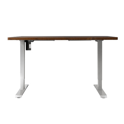 Artiss Standing Desk Motorised Sit Stand Desks Rustic Brown 120CM - Cosy Abode